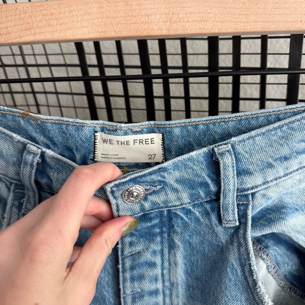 Free people We The Free Good Luck Mid-Rise Barrel Jeans - Picture 7 of 8